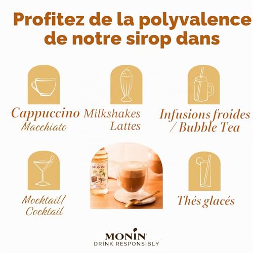 MONIN - Sirop de Vanille de Madagascar - Pour Café, Chocolat Chaud, Capuccino ou Latte - Arômes Naturels - Bouteille en Verre - 70 cl – vue 5