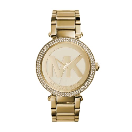Michael Kors Parker Watch for Women, Quartz Three Hand Movement with Stainless Steel Or Leather Strap