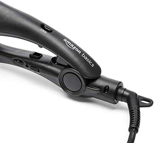 Amazon Basics PTC Ceramic Deep Waver with Multiple Heat Settings - Black