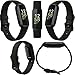Fitbit Inspire 3 Health & Fitness Activity Tracker (Black) with Workout Intensity, Sleep Tracking, Heart Rate, S & L Bands, 3.3foot Charging Cable, Wall Adapter, Screen Protectors & PremGear Cloth