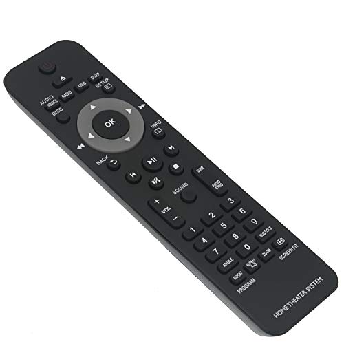 New Replacement Remote Control Fit For Philips Home Theater System Htd3200 Hts2200 Hts2500 Hts2511 Hts3019 Hts3020 Hts3201 Hts3269 Hts3270 Hts3277 Hts3373 Hts3376 Hts3377 Hts3510 Hts3520 Hts3530 #TOP2