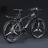 Das Mountainbike verfügt über ein doppelt gefedertes Design, das mit einer stoßdämpfenden Gabel und einer verdickten Außenwand ausgestattet ist, die langlebiger ist. Das hervorragende Stoßdämpfungssystem hilft beim Absorbieren von Stößen und kann sich an verschiedene Straßenbedingungen anpassen, problemlos mit Straßen, Schotter und Schlamm usw. umgehen und den Fahrkomfort erheblich verbessern.