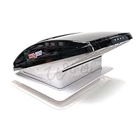 MAXXAIR Dachhaube Maxxfan Deluxe mit Lüfter und Regenschutz, elektr. Öffnung Farbe Smoke