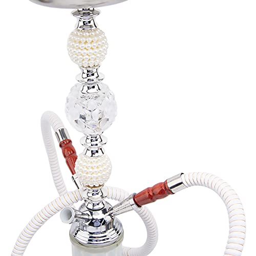 Huanxin 21" 3 Hookah Set für Shisha Schlauch Komplettset Deluxe Crystal Pearl Shisha Glasvase Mosaik Set – Bild 3