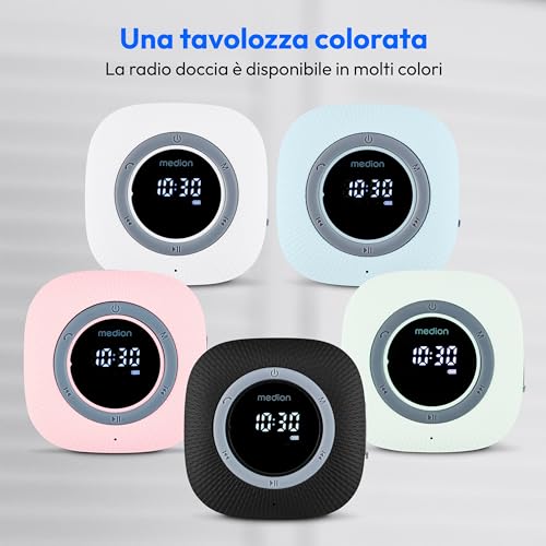 Badradio Medion S66884 Duschradio mit Bluetooth und UKW Radio