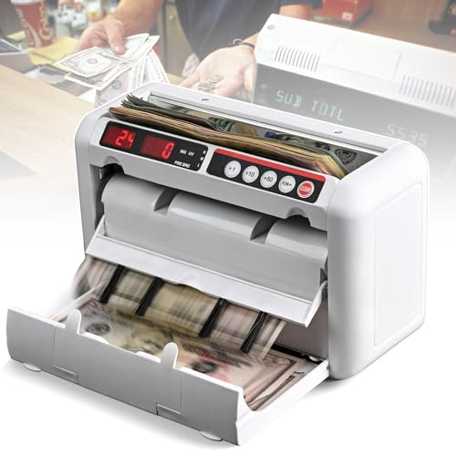 Detector De Notas Portátil Recarregável, Detecção Dupla UV/Mg, Suporta Múltiplas Moedas, Adequado Pa