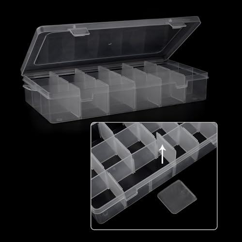 BLUE HANDCART Embroidery Floss Organizer, 2 Removable 18 Compartments Cross Stitch Thread Storage Box with 200 Plastic Embroidery Floss Bobbins, 1 Floss Winder and 1 Marker - Thumbnail 5