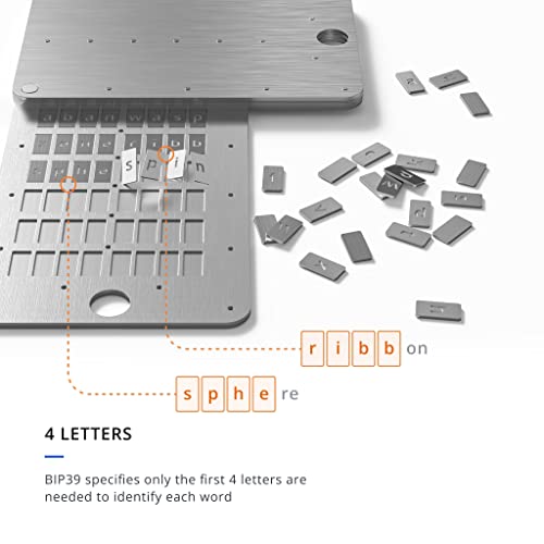 KEYSTONE Armazenamento de sementes de criptomoedas, carteira de metal Cryptosteel, reserva de armaze