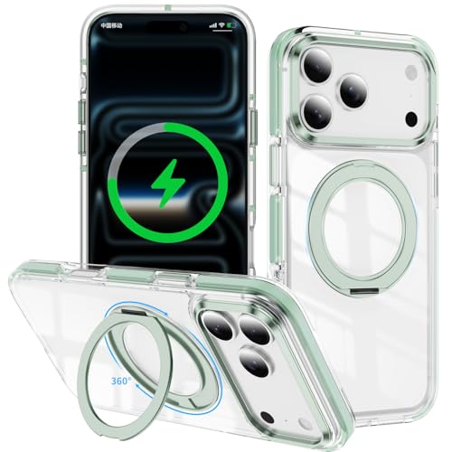iPhone 13 Pro �p�P�[�X ���� MagSafe�Ή� �X�^���h�t�������O�t�� �ϏՌ� ���� �y�� ���^ �����h�~ �؍� �l�C �R�p �ϋv�� ������� �ǂ����G �l�C ��v �A�C�z��13 Pro�p�J�o�[�i�O���[���j