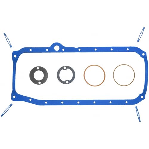 FEL-PRO OS 34500 R Engine Oil Pan Gasket Set PermaDry Molded Rubber, Oil Pan SnapUps Included for Chevrolet K1500
