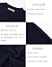 PJ PAUL JONES Sweaters for Men Crewneck Waffle Pullover Casual Knitted Sweater Navy Blue