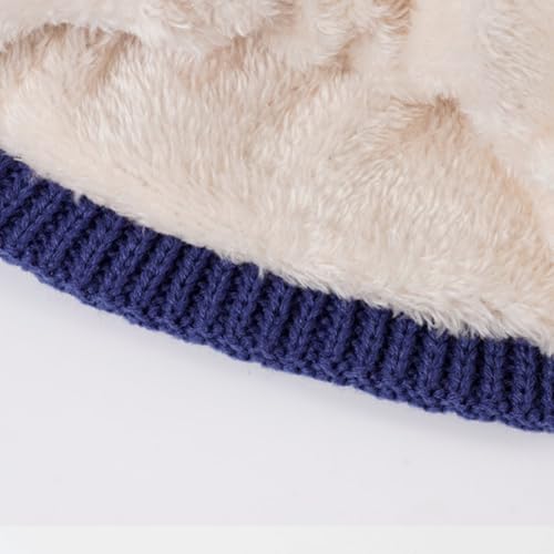 Kids Winter Hat Gloves Scarf Set for Boys Girls 4-10 Years Fleece Lined Pompom Beanie Touchscreen Mittens Neck Warmer3