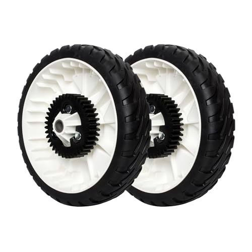 115-4695 Lawn Mower Rear Wheels Replaces Toro 115-4695 138-3216 - Drive Wheel Plastic Gear Assebmly 8" Compatible with 20332 20333 20334 22" Recycler Push Lawn Mower - 2 Pack