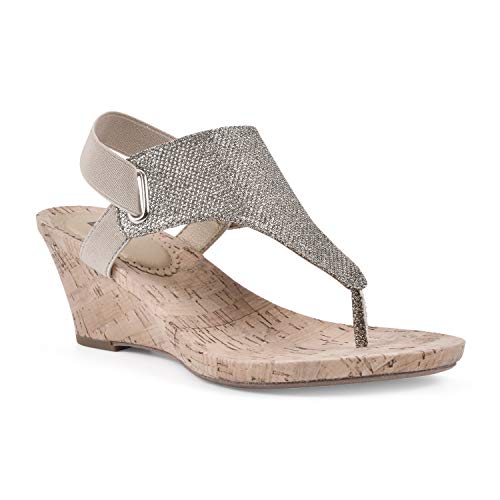 WHITE MOUNTAIN Women's All Good Cork Wedge Sandal