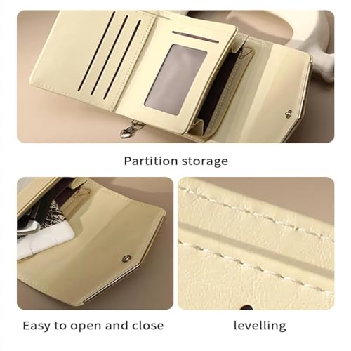 New Wallet Women's Small Fresh Hand Clutch Folding Bag pu Card Holder Coin Wallet Delicate Small Wallet4