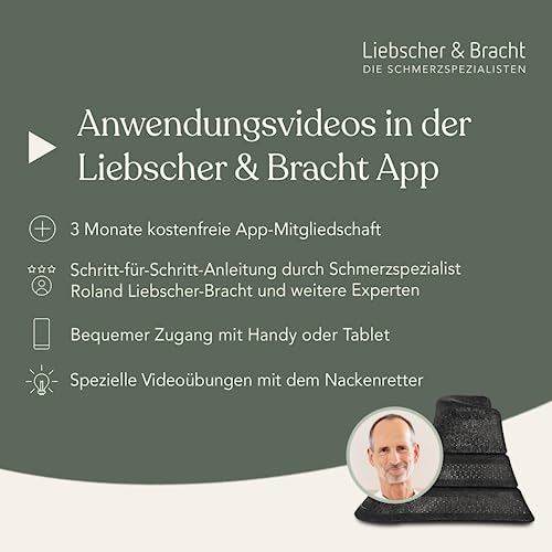 Liebscher & Bracht Original Nackenretter – Nackenstrecker zur Unterstützung bei Migräne, Schwindel, Nacken- & Kopfschmerzen – Nackendehner inkl. Übungen in der App – Made in Germany