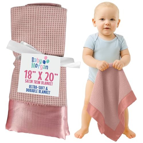 Baby Morgan Thermal Waffle Knit Baby Blanket -...