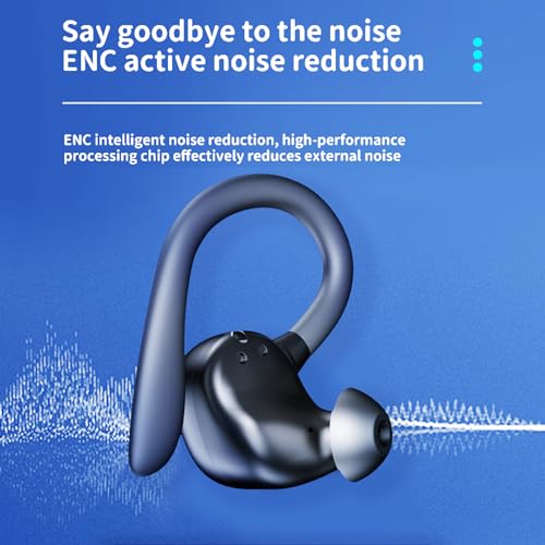 Écouteurs sans fil Bluetooth 5.3 avec boîtier d'affichage LED tactile