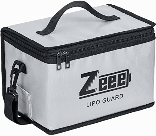Miniatura 6 de Zeee Lipo Safe Bag Bolsa De Seguridad Ignífuga A Prueba De Explosiones Gran Capacidad Con 10 Ranuras De Almacenamiento Ajustables Para Guardar Y Proteger La Batería Lipo 10,6 X 6,7 X 6,7in