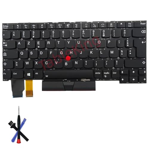 Clavier Lenovo X13 Yoga Gen 1 et X390 Yoga AZERTY Français Rétroéclairé