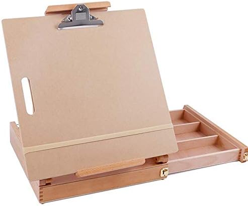 Foldable Solid Wood Exquisite Painting Box Beech Art Sketching Dedicated A-Frame
