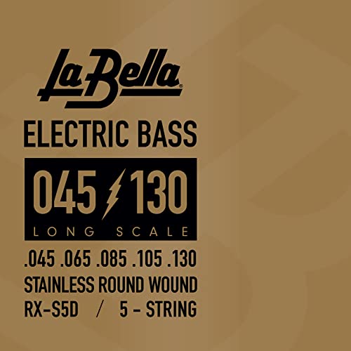 La Bella Bass RX-S5D Stainless Steel 045/130 - Les Beatles, Paul McCartney, John Lennon, RIngo Starr, George Harrison La Bella Bass RX-S5D Stainless Steel 045/130