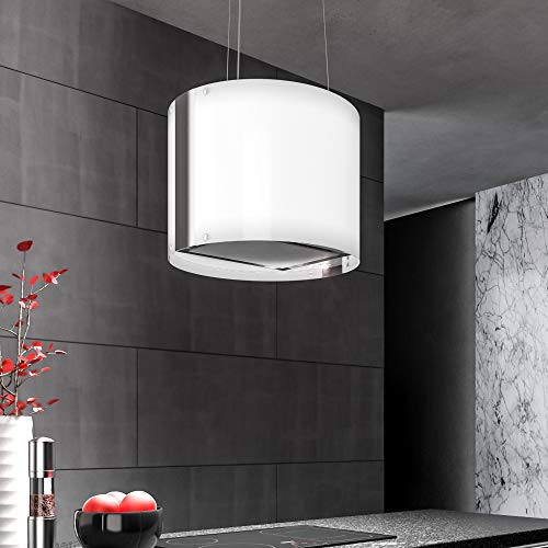 Futuro Futuro Island Mount Ductless Only Range Hood 19" 940-Cfm | Natalie | Stainless Steel Vent Hood | Modern Italian Exhaust Hood | Led, Ultra-Quiet With Blower #TOP4