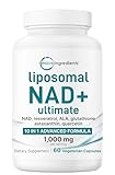 Micro Ingredients Liposomal NAD+ Ultimate Complex 1,000mg | 60 Veggie Capsules | NMN Pathway Formula | 10-in-1 with Resveratrol, Glutathione, & Astaxanthin | NAD Supplement for Women & Men