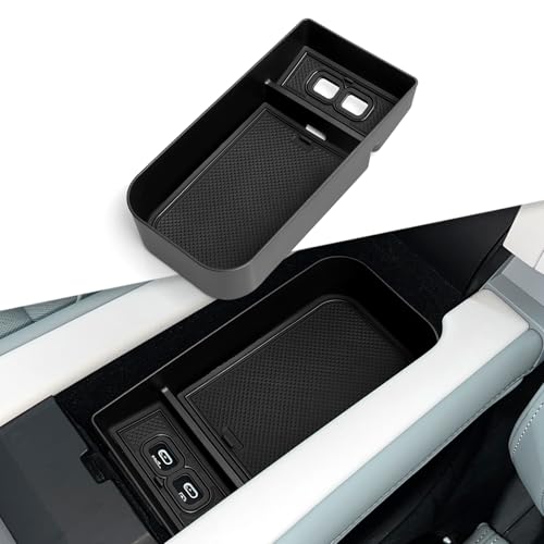 Tidy console basse Polestar 4 organisateur haut de gamme en TPE noir