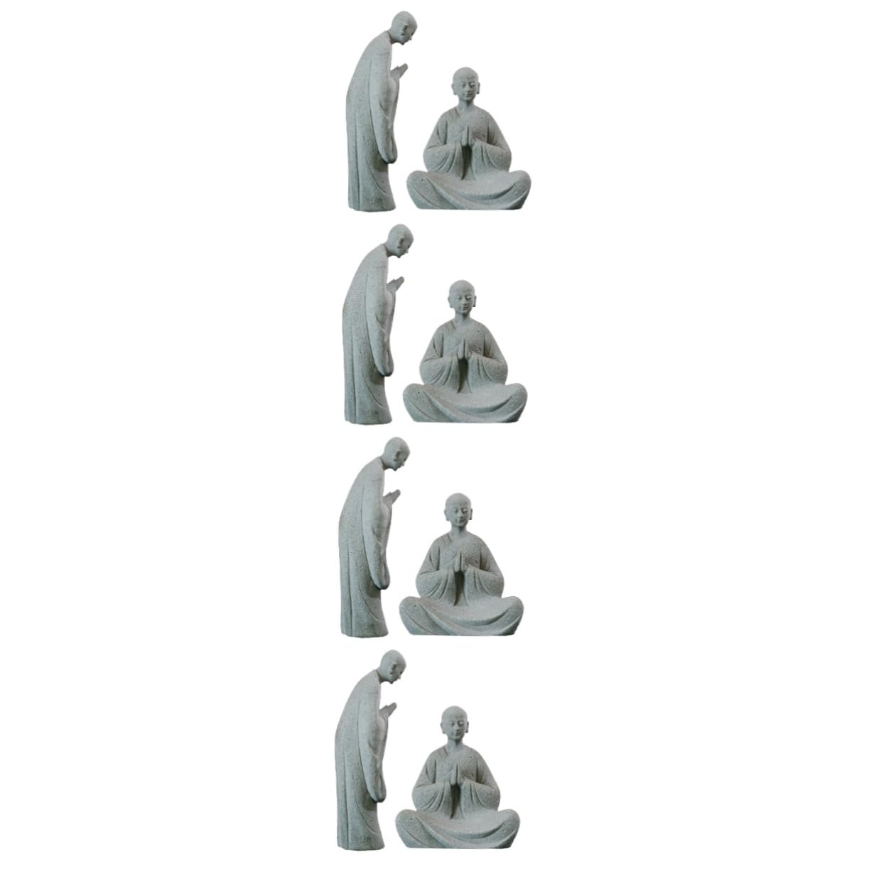 Décoration de jardin zen avec ces statues de moine miniatures pour extérieur