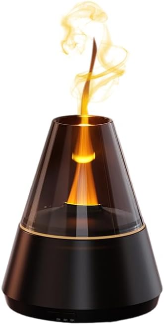 Difusor de Aromas Eléctrico Villelei con Llama de Vela y 7 Colores LED