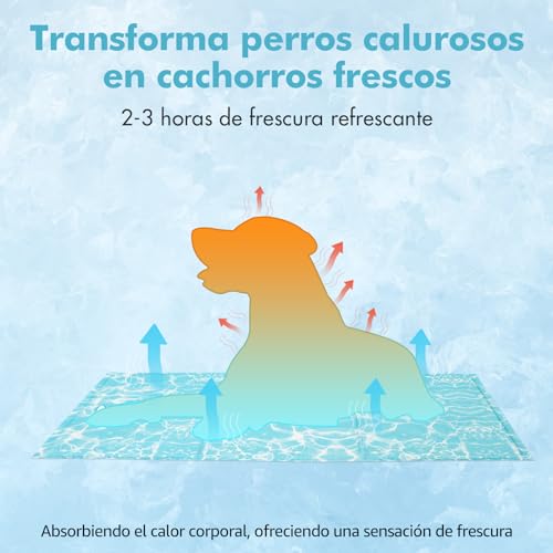 Miniatura 7 de Manta Fria Para Perros Verano Cama Refrescante Gatos Manta Refrescante Perro Alfombrilla Refrigerante Alfombra Colchoneta Ideal Para Mascotas Grande Xl 100 X 60 Cm