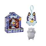 INCREDITOYZ Booey Vampire Bluey Collectable Figure Bundled with Mini Bluey Plush Backpack Clip and Cute Squishy Toy Gift Set - Ages 3+