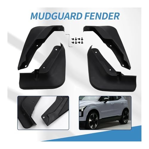 Guardabarros para Volvo EX30 2024 que protegen la carrocería contra salpicaduras y barro 5
