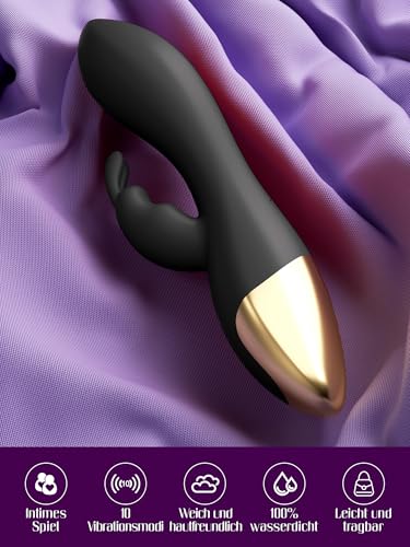 HIVEFUN Vibration für Frauen Sex Spielzeug für die Frau Vibrator, Vibratorensets Spielzeug für die Paare Klitoris Dildo Sex Toys mit 10 Modi, Diloschwanz G Punkt Vibratoren Sextoysets für Damen