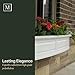 Mayne Nantucket 3-Foot Window Box – Self-Watering, Weather-Resistant Planter for Flowers – Durable Design for Outdoor Use, Perfect for Windows, Railings, or Fences