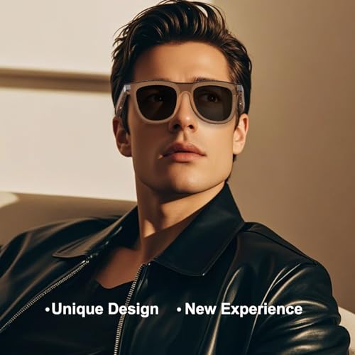 Image of Smart Glasses with Open-Ear Bluetooth Audio and UV Protection | Auto On /Off Sensor, Built-In Mic & Speakers, Voice Assistant, Outdoor Mode, Polarized Lenses for Travel Driving Hiking