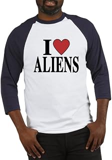 CafePress I Love Aliens Baseball Jersey Baseball Shirt