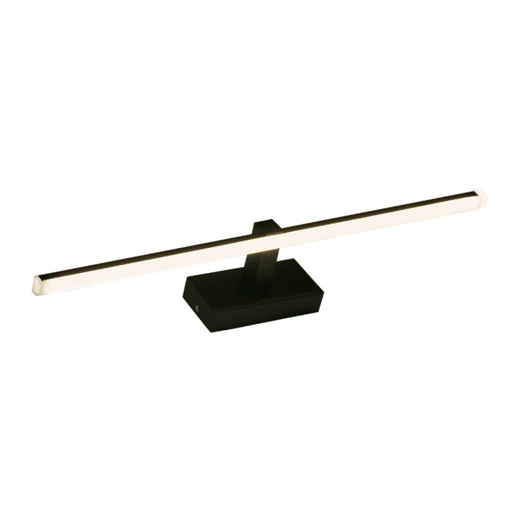 Lustrzane światło przednie, oświetlenie lustra łazienkowego LED, światło do makijażu, wodoodporna lampa przeciwmgielna (kolor: B- ściemnialna-60CM) interesujące