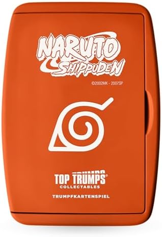 Top Trumps Collectables Naruto Kartenspiel für Kinder & Erwachsene - Fanartikel Naruto Edition Lernspiel - 2+ Spieler ab 6+ Jahre - Deutsch