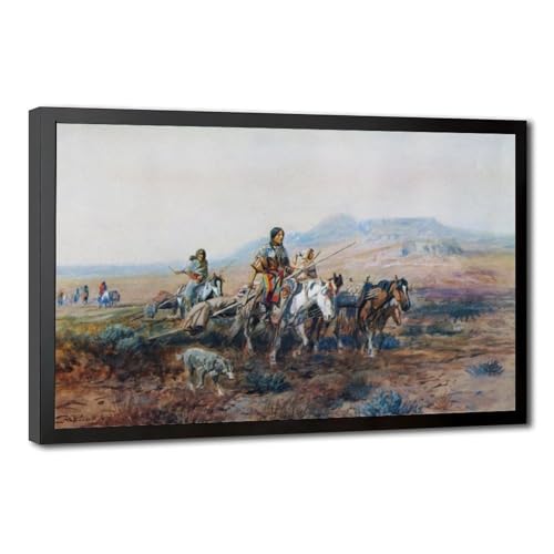 Toile Charles M Russell, l'esprit de l'Ouest dans votre salon