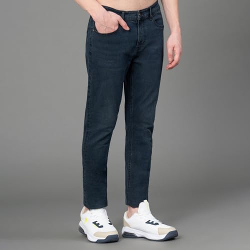 Image of Red Tape Denim Jeans for Men in Medium Blue| Denim Jeans