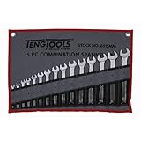 Tengtools 6515 mm - Set di 15 chiavi fisse combinate