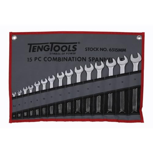 Tengtools 6515MM - Juego de 15 llaves fijas combinadas