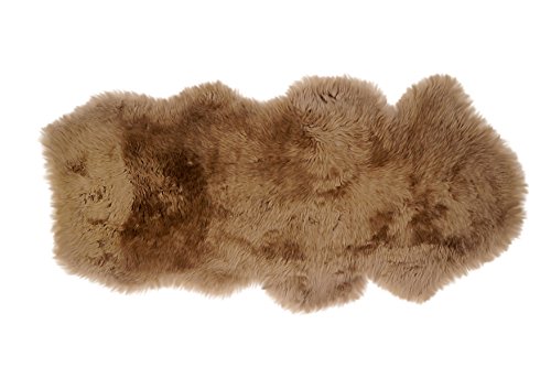 Tapis en peau d'agneau Kaiser cappuccino 145x65 cm pour le confort de la maison