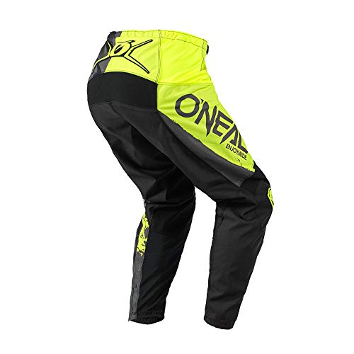 Oneal Element Ride Black/Neon Motocross Dirt Bike Offroad Mx Jersey Pants Combo Package Riding Gear Set (Jersey Adult X-Large/Pants W36) #TOP5