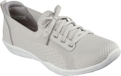 Skechers - Womens Newbury St - Comfystride Sneakers, Color Natural, Size: 7 M US
