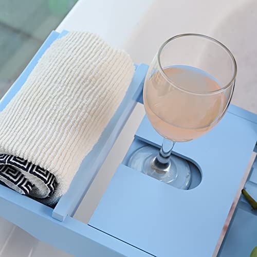Bandeja bañera extensible con soporte de lectura para libro y tableta digital 7
