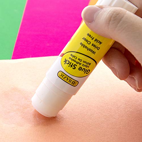 Bazic White Glue 4Oz, Clear Glue 1.7Oz, Glue Stick 0.7Oz, Washable Liquid Glue Pen, Multi-Purpose, For School Home Office (3/Pack), 1-Pack #TOP3