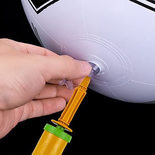 Grevosea 3 Stück Aufblasbarer Ball, 25cm Aufblasbarer Fußball Klein Aufblasbarer Strandball für Kinder Pool Fußball Wasserball für Sommer Strand Schwimmen Pool Sport Spiel Party Supplies